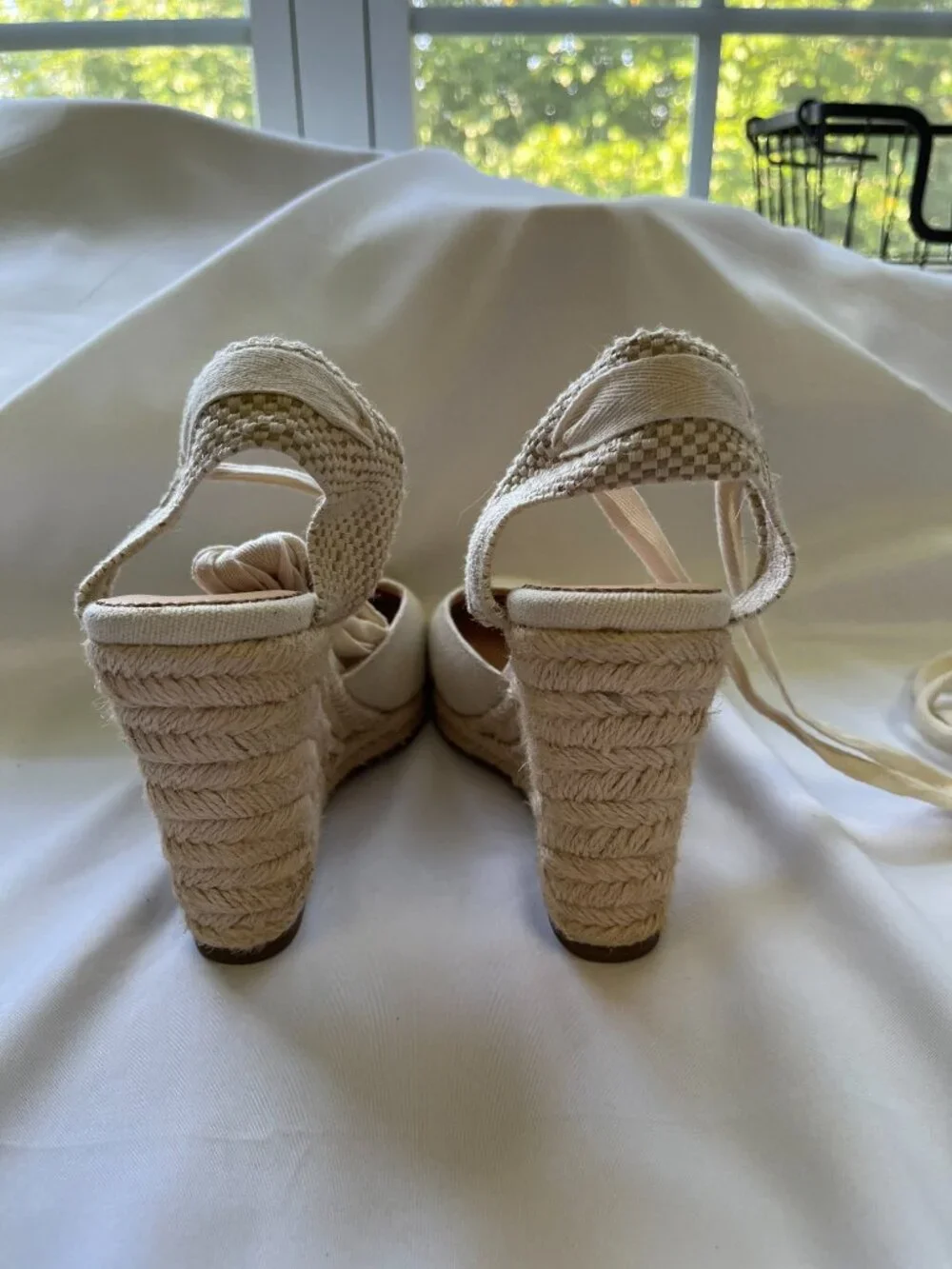 J. Crew Factory cream espadrille